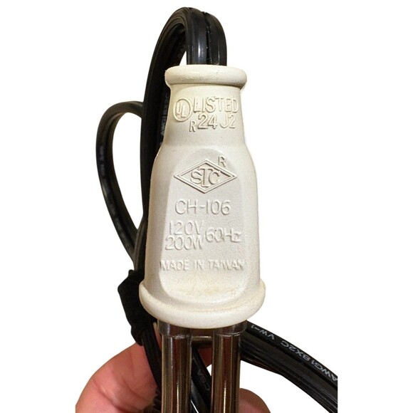 Vintage Immersion Heater Woolworth CH 106 Instant Heat Water Soup Tea 200 Watts - Picture 8 of 9
